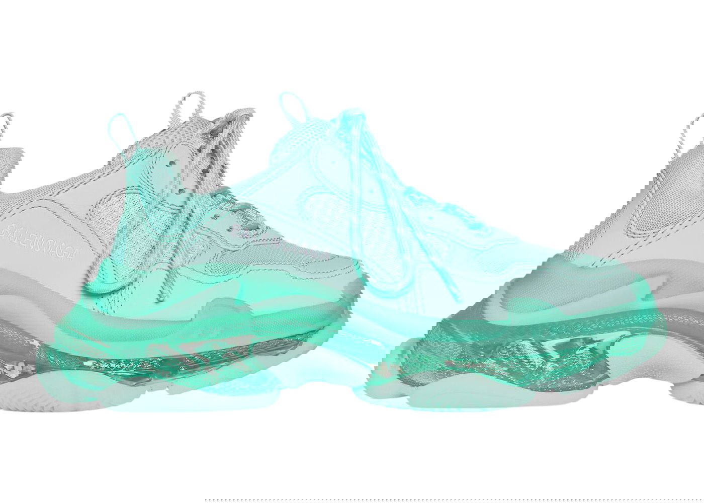 Sneakers og sko Balenciaga Triple S Clear Sole Green Grøn | 541624W2GA14500, 0