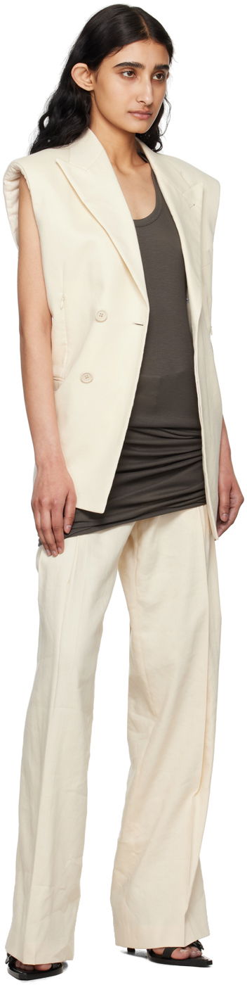 Vest Helmut Lang Helmut Lang Car Vest Beige | O04HW199, 3