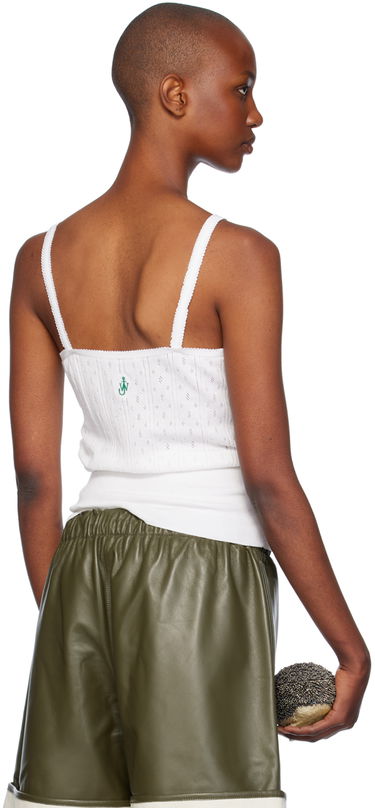 Tanktop JW Anderson JW Anderson Pointelle Knit Tank Top Hvid | KW1274-YN0389, 2