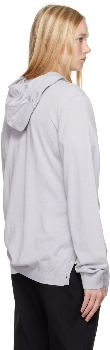 Sweater Post Archive Faction (PAF) 8.0 Center Knit Hoodie by Post Archive Faction (PAF) Grå | 8.0 KHC-LG, 2
