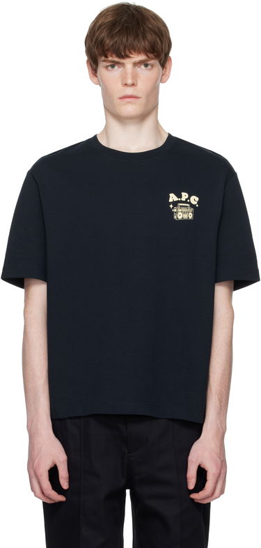 T-shirt A.P.C. A.P.C. Disco Graphic T-Shirt Sort | COHGS-M26530, 0