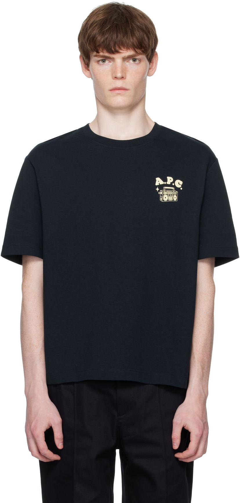 T-shirt A.P.C. A.P.C. Disco Graphic T-Shirt Sort | COHGS-M26530