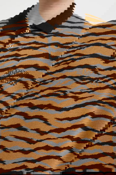 Sweater WACKO MARIA Tiger Pattern Knitted Long-Sleeve Polo Flerfarvet | 25FW.WMK.KN10, 3
