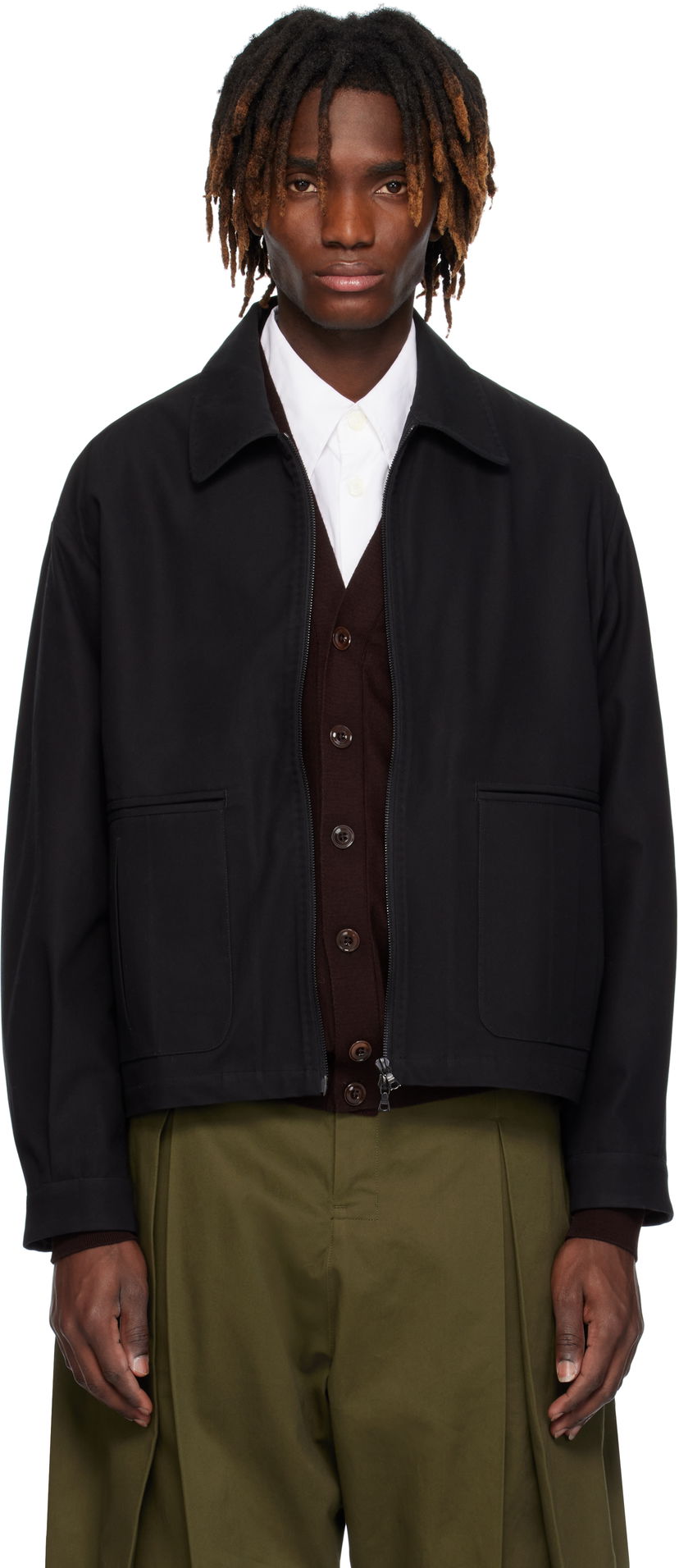Jakke sage NATION SAGE NATION Index Jacket Sort | S118 INDEX JACKET