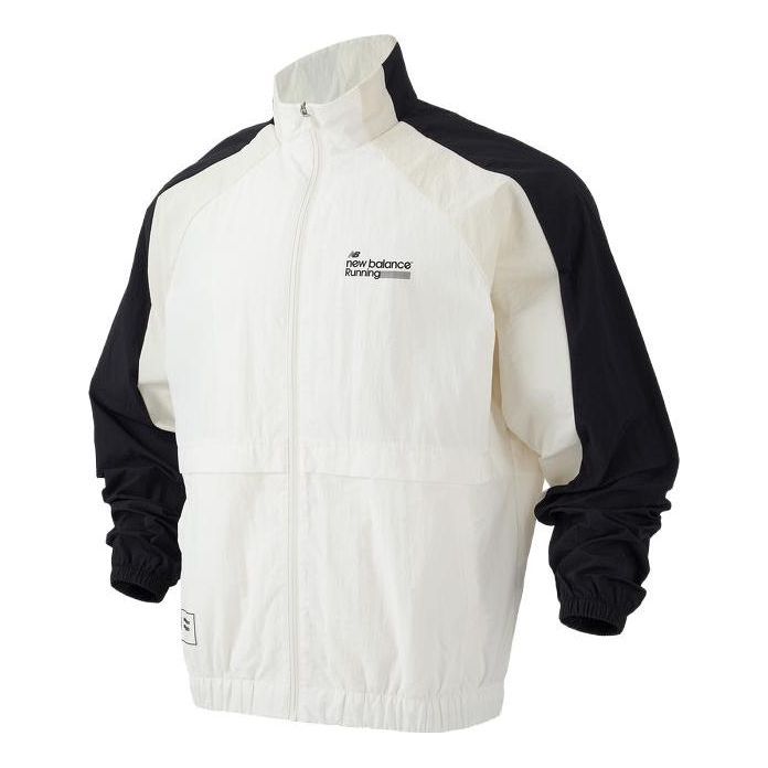 Vindjakke New Balance Sports Jacket Hvid | 5AD37571-WT