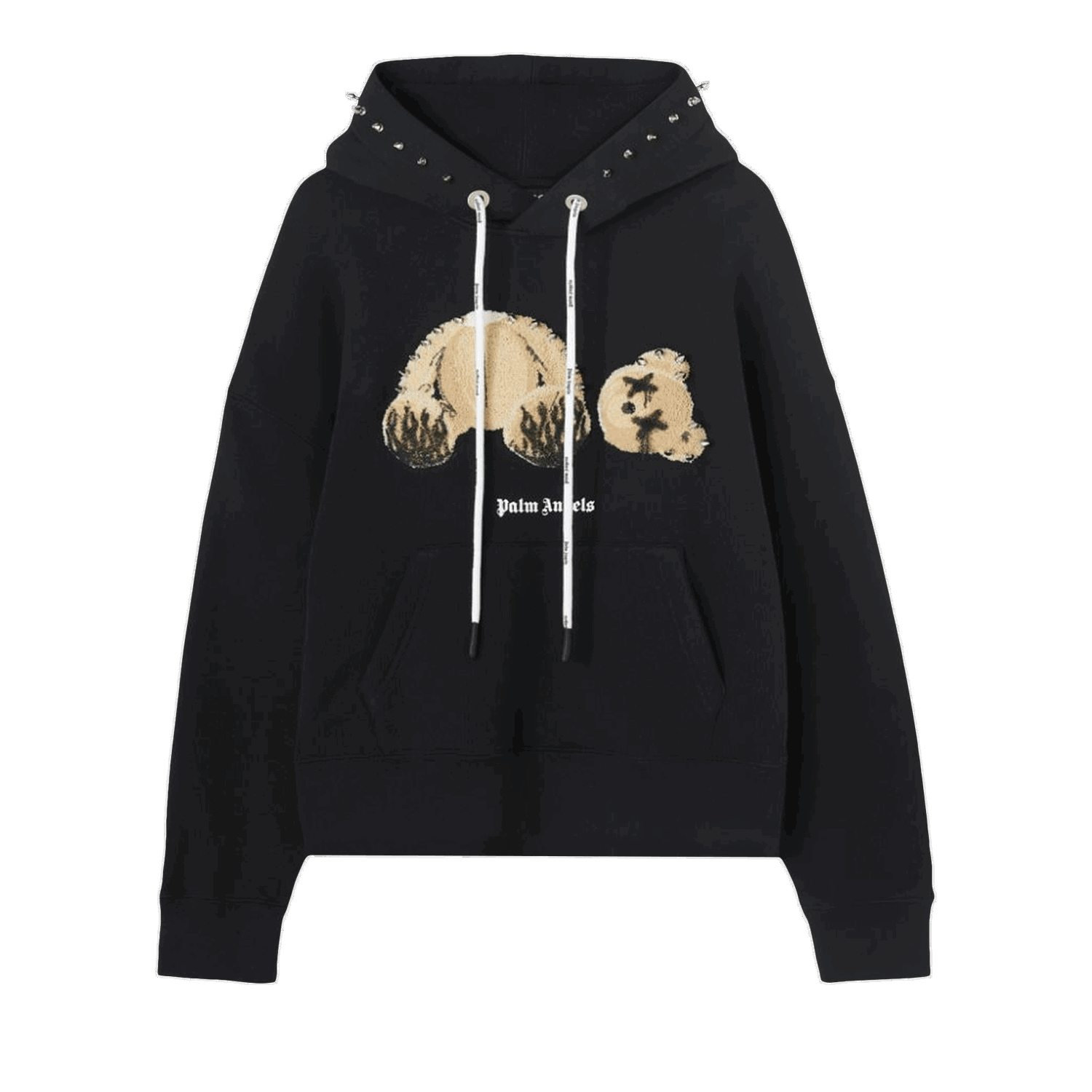 Sweatshirt Palm Angels Punk Kill The Bear Popover Hoody Sort | PMBB058F22FLE0021060, 0