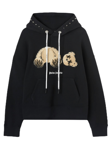 Sweatshirt Palm Angels Punk Kill The Bear Popover Hoody Sort | PMBB058F22FLE0021060