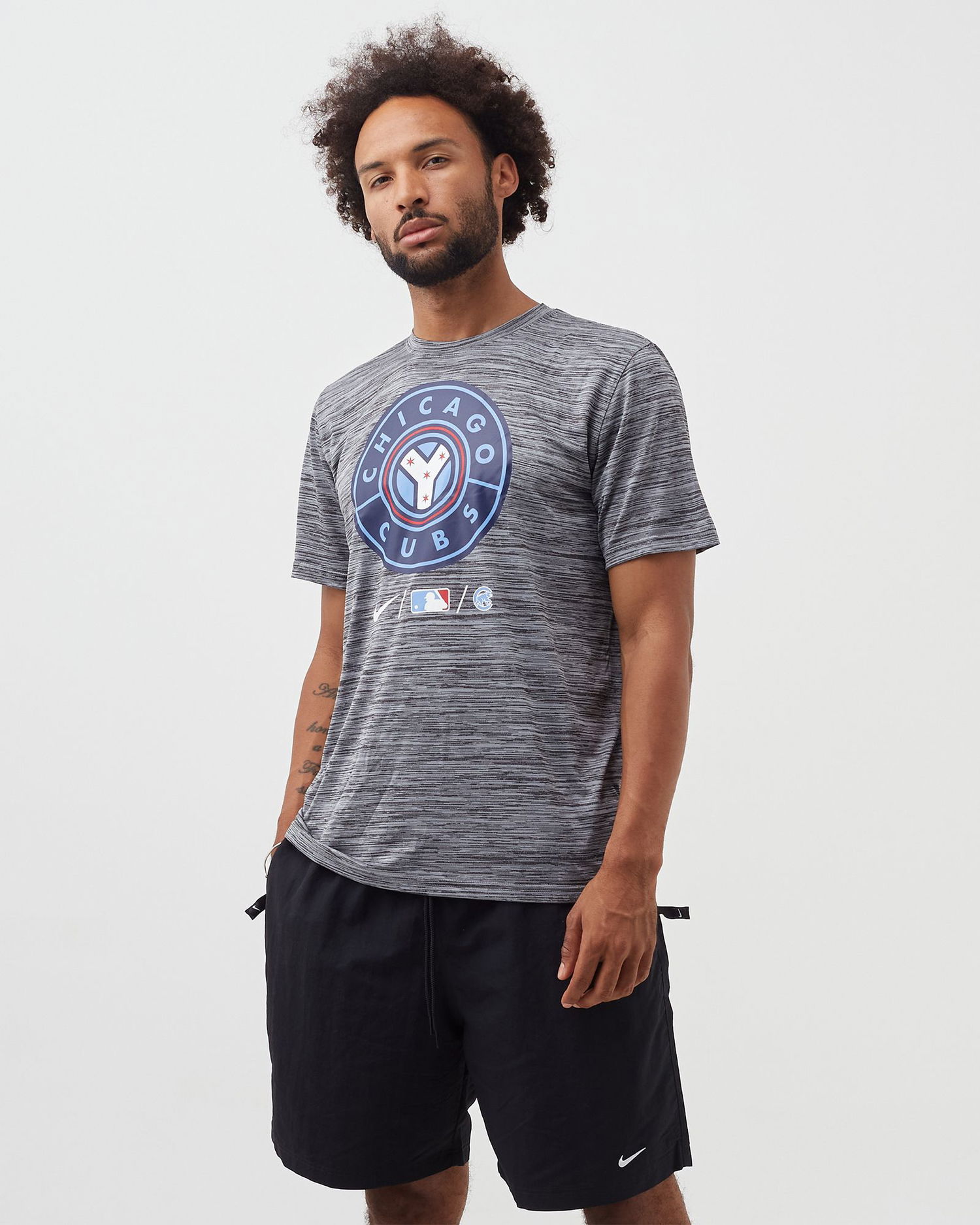 T-shirt Nike Chicago Cubs Velocity Practice Tee Grå | 195135337951, 1