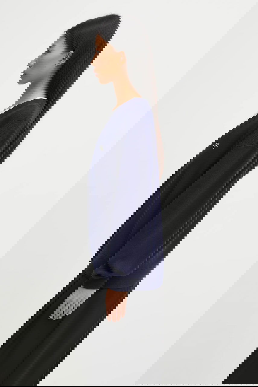 Sweater Lacoste V-Neck Button-Up Relaxed Fit Wool Blend Cardigan Mørkeblå | AF4143, 1