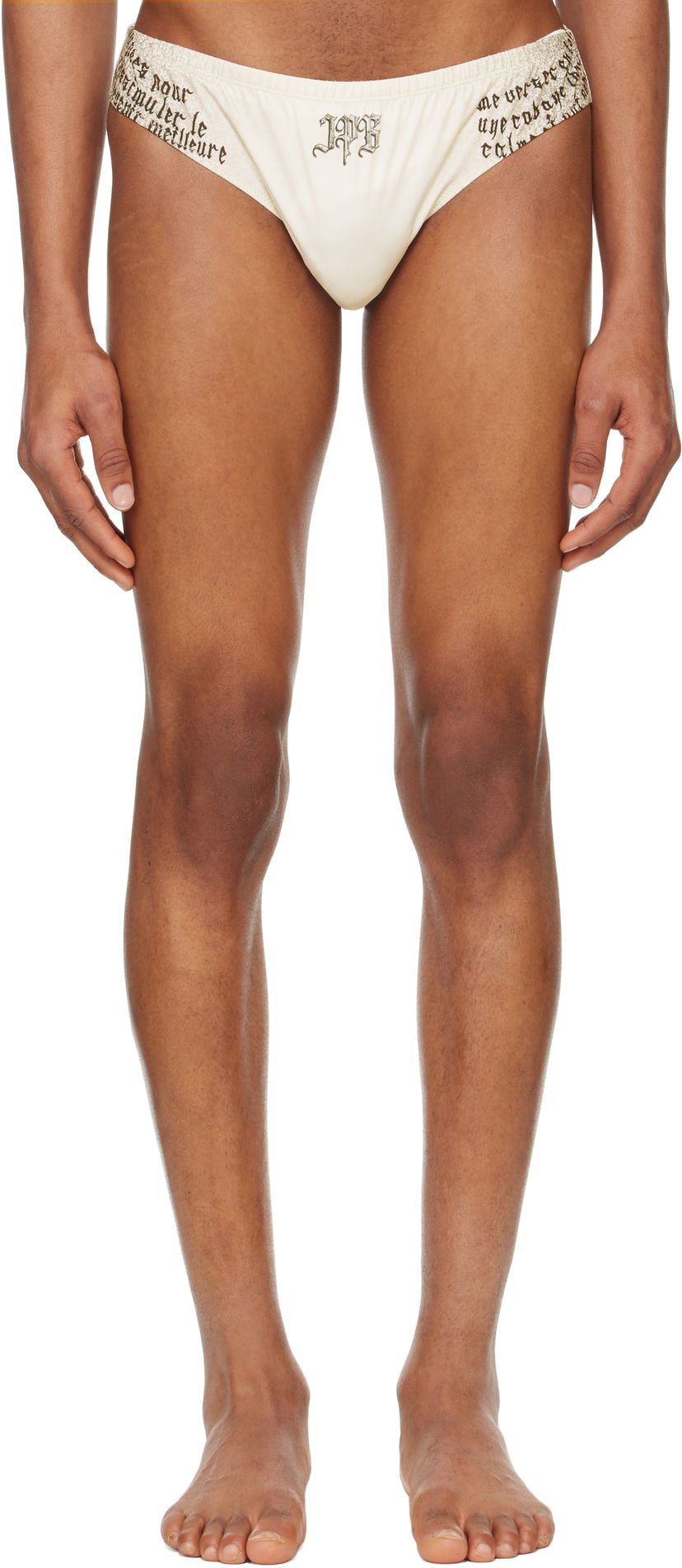 Trusser Jean Paul Gaultier Jean Paul Gaultier 'The Tattoo Wings' Swim Briefs Beige | 25/34-H-SV059-J586-030200