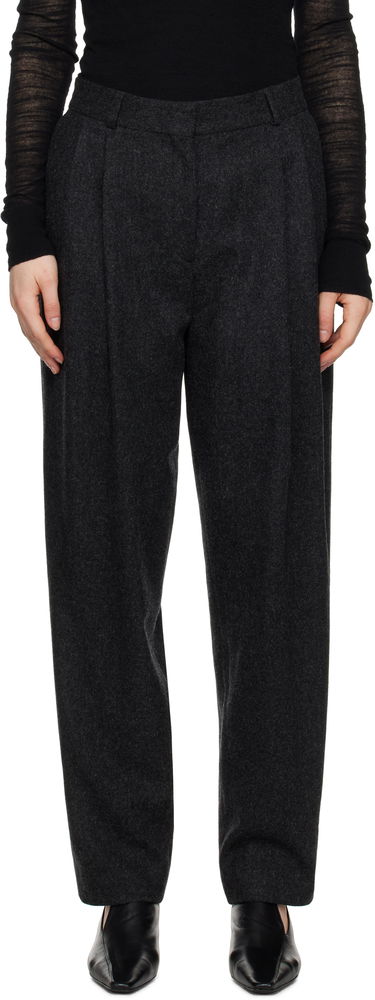 Bukser TOTEME TOTEME Double-Pleated Tailored Trousers Grå | 251-WRB847-FB0024, 0