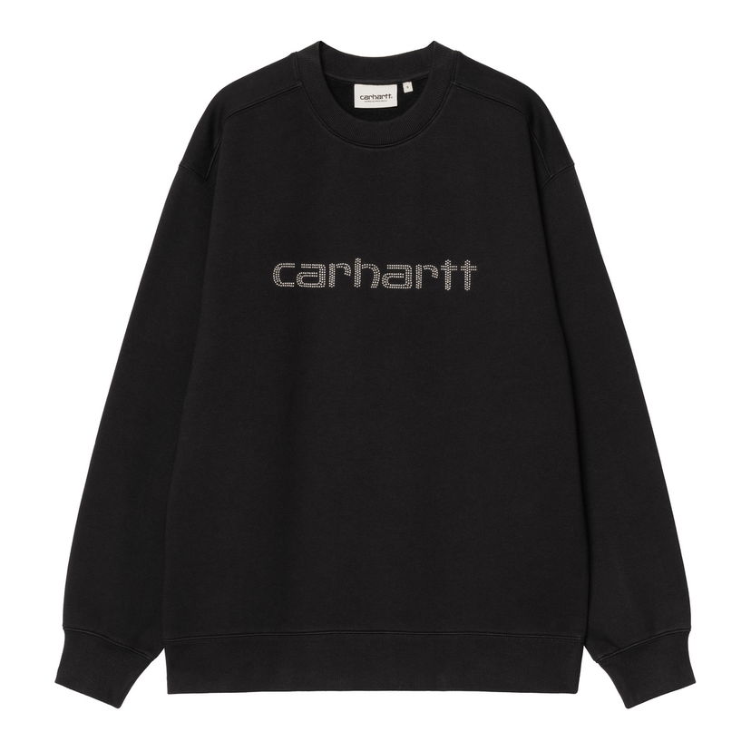 Sweatshirt Carhartt WIP Rivet Script Sweatshirt Sort | I034420_9