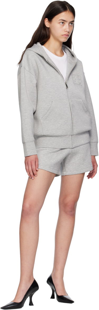 Shorts Anine Bing ANINE BING Kam Framed Monogram Shorts Grå | A-05-10655-GRY1, 3