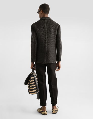 Bukser Dolce & Gabbana Dolce & Gabbana Gabardine Double Darts Pants Sort | GP10DTFUFNVN0000_3, 2