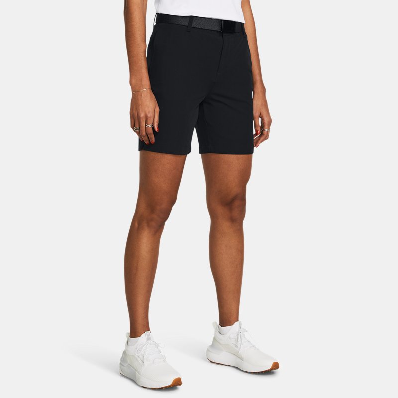 Shorts Under Armour Drive Shorts (18 cm) für Damen Schwarz / Halo Grau 14 Sort | 1383616-001