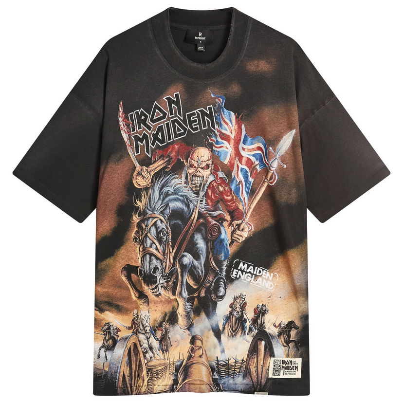 T-shirt Represent Clo Iron Maiden Steed Graphic Tee Sort | MLM100581-04