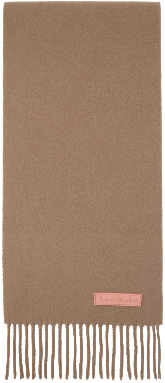 Tørklæde Acne Studios Narrow Fringe Scarf Brun | CA0281-, 0