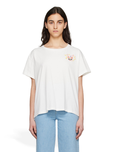 T-shirt KENZO Paris Bowling Elephant Hvid | FD52TS0504SO