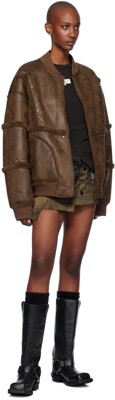 Nederdel Feng Chen Wang Feng Chen Wang Gradient Printed Cargo Miniskirt Brun | FWF18SK10, 3
