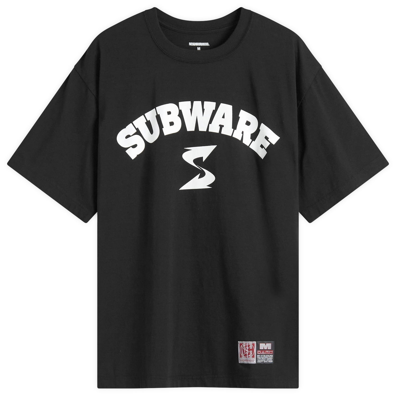 T-shirt Neighborhood Black Subware SS-3 Graphic T-Shirt Sort | 242PC49N-ST03-BLK, 0