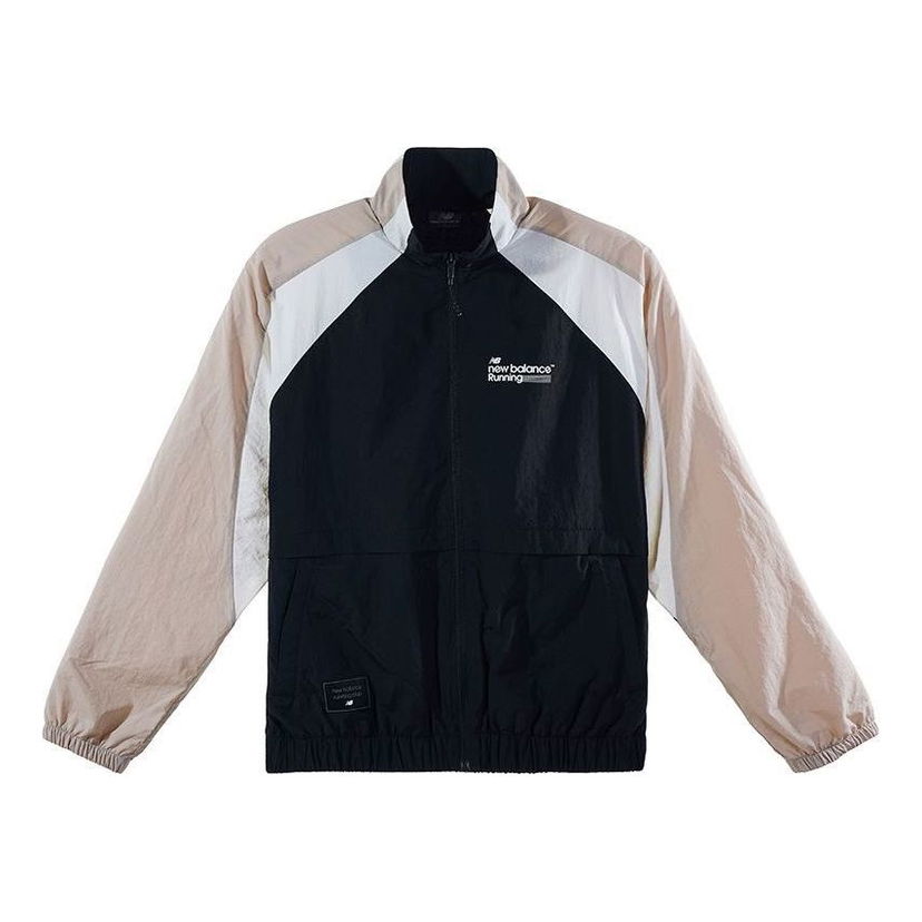 Vindjakke New Balance Woven Running Jacket Sort | NAE12131-BK