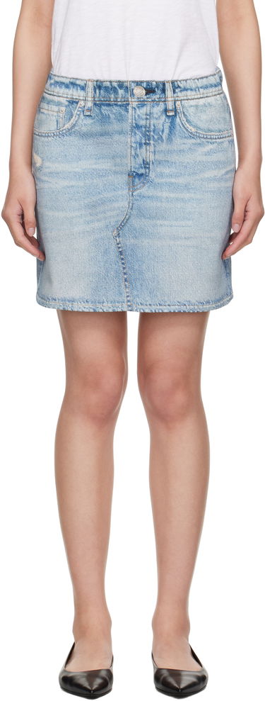 Nederdel rag & bone rag & bone Miramar Terry Miniskirt Blå | WCW25PB0048204, 0