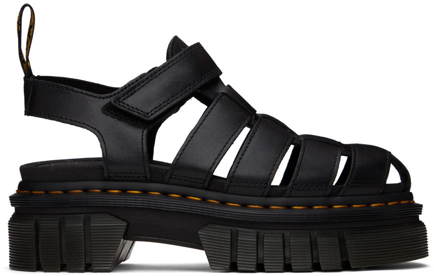 Sneakers og sko Dr. Martens Black Ricki Fisherman Sandals Sort | 31549001, 0
