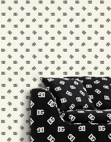 Home decor Dolce & Gabbana Wallpaper with logo print Hvid | TCW007TCAHOU0075, 1