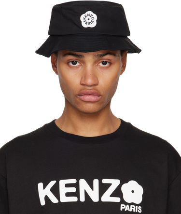 Sweatshirt KENZO Logo Patch Bucket Hat Sort | FF58AC414F34, 0