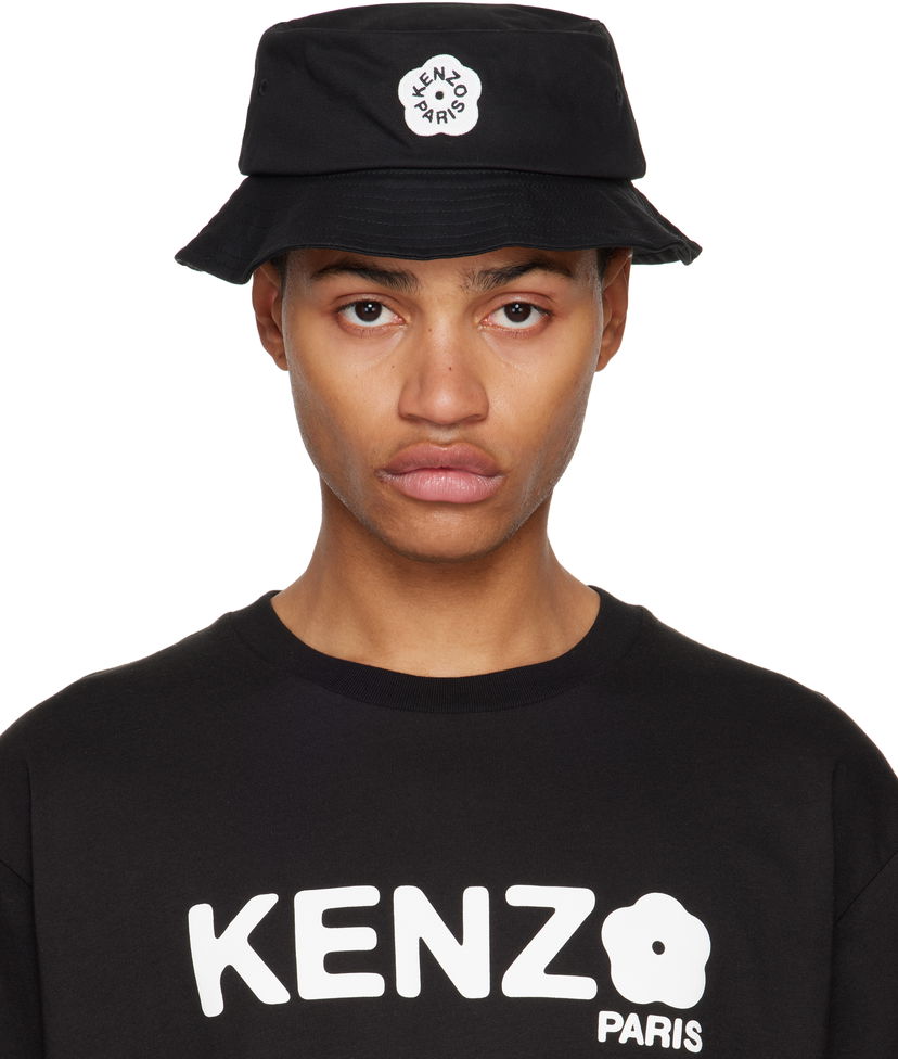 Sweatshirt KENZO Logo Patch Bucket Hat Sort | FF58AC414F34
