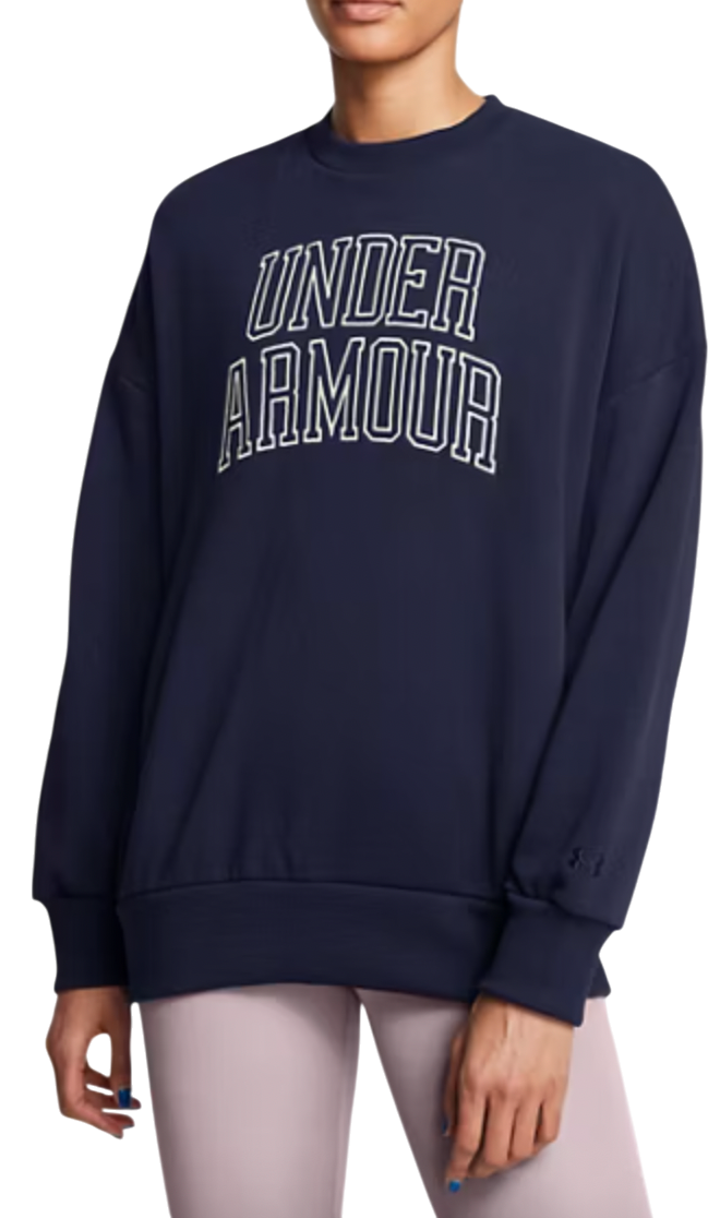 Sweatshirt Under Armour Under Armour Icon HWT Terry OS Crew Sweatshirt Mørkeblå | 1386493-410, 0