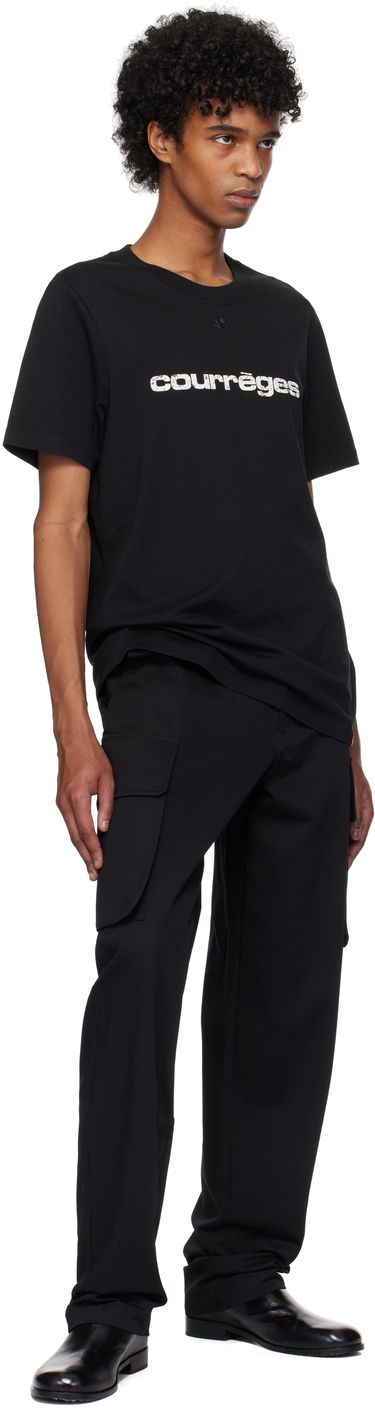 T-shirt Courrèges Courrèges AC Logo T-Shirt Sort | 125JTS008JS0112, 3