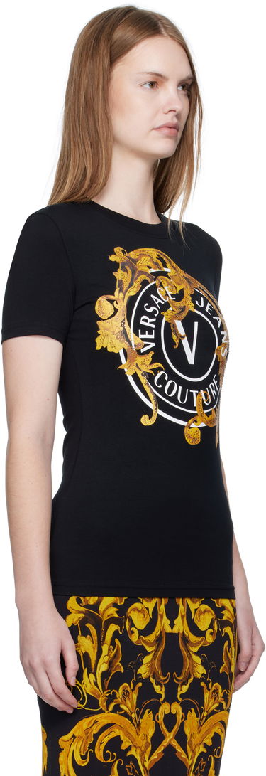 T-shirt Versace Versace Jeans Couture Printed T-Shirt Sort | E79HAHE01_ECJ02E, 1