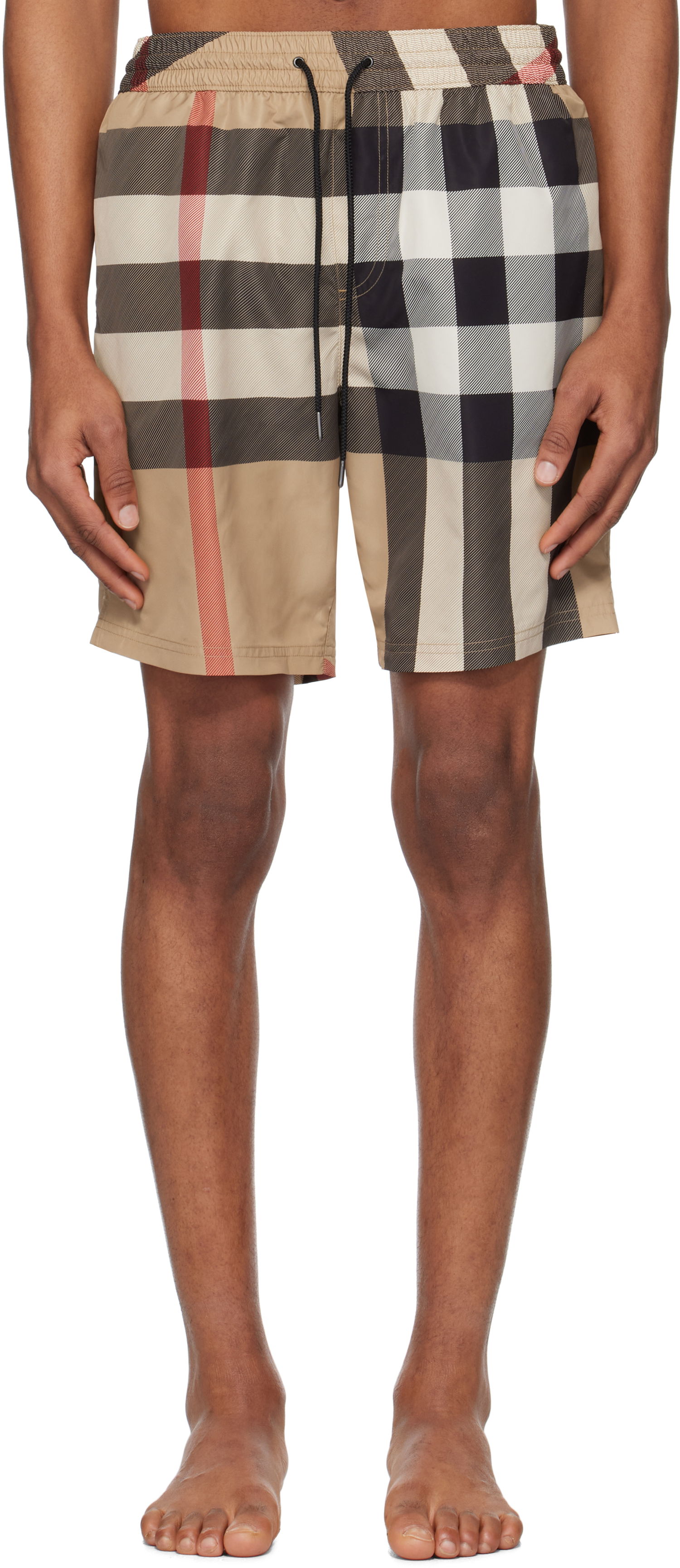 Badetøj Burberry Burberry Check Swim Shorts Beige | 8107272, 0
