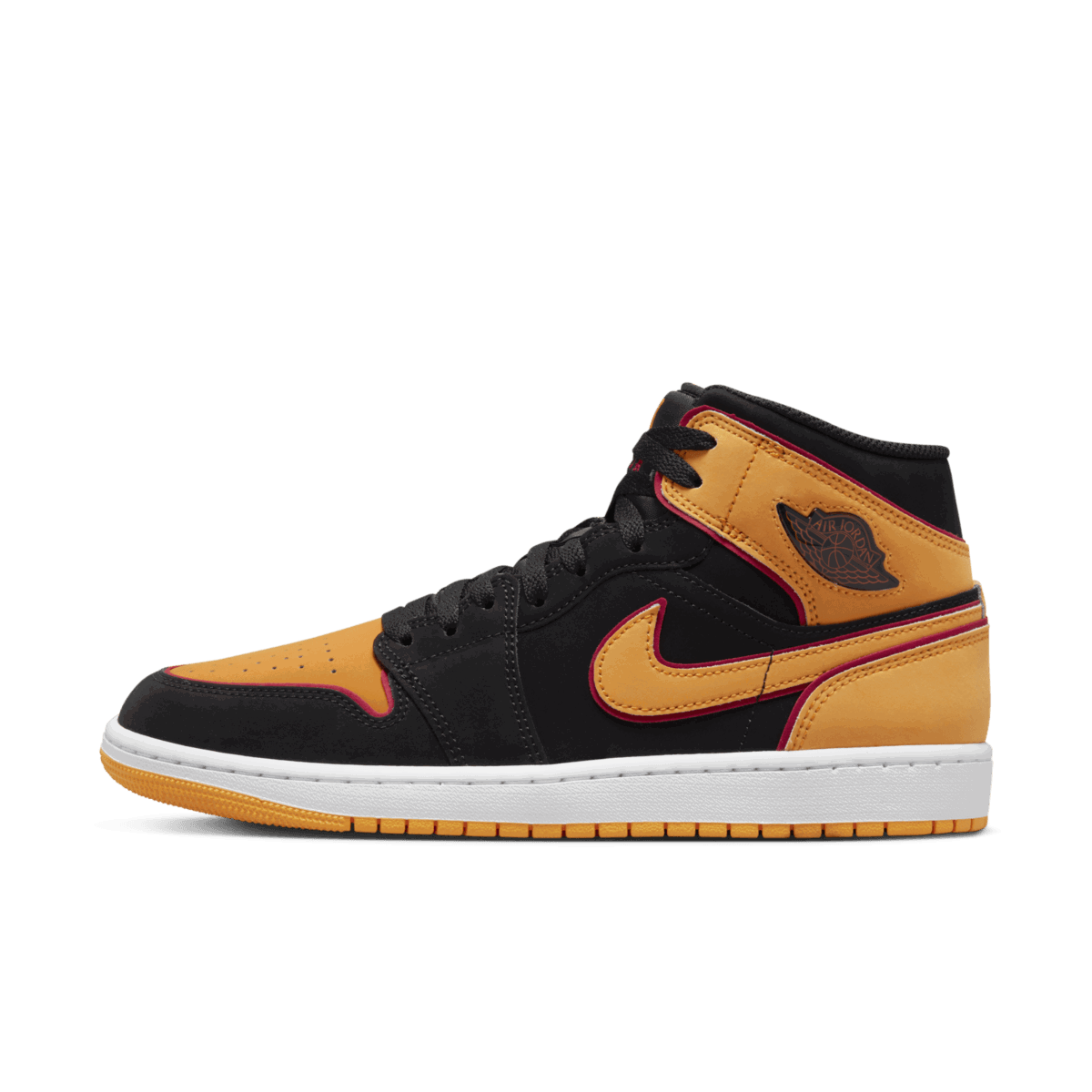 Sneakers og sko Jordan Air Jordan 1 Mid Fat Tongue "Black Orange" Orange | FJ4923-008, 0