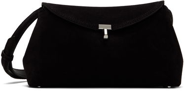 Håndtaske TOTEME TOTEME T-Lock Suede Clutch Sort | 234-WAL944-LE0004, 0