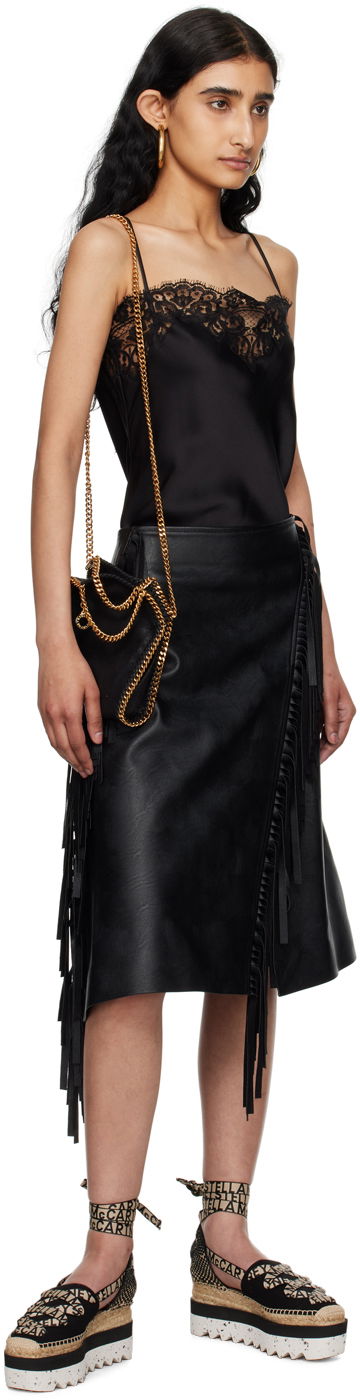 Håndtaske Stella McCartney Falabella Tiny Chain Shoulder Bag Sort | 391698W9355, 3