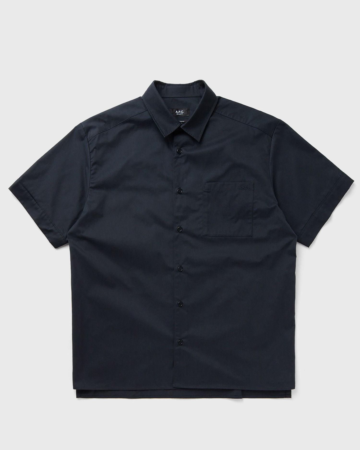 Skjorte A.P.C. A.P.C. Ross Logo Short Sleeve Shirt Mørkeblå | COGZR-H12623-IAK, 0