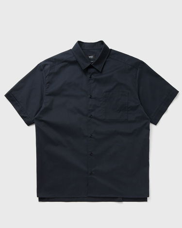 Skjorte A.P.C. A.P.C. Ross Logo Short Sleeve Shirt Mørkeblå | COGZR-H12623-IAK, 0