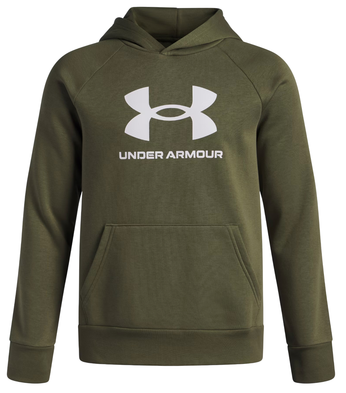 Sweatshirt Under Armour UA Rival Fleece BL Pouch Pocket Hoodie Grøn | 1379791-390, 0