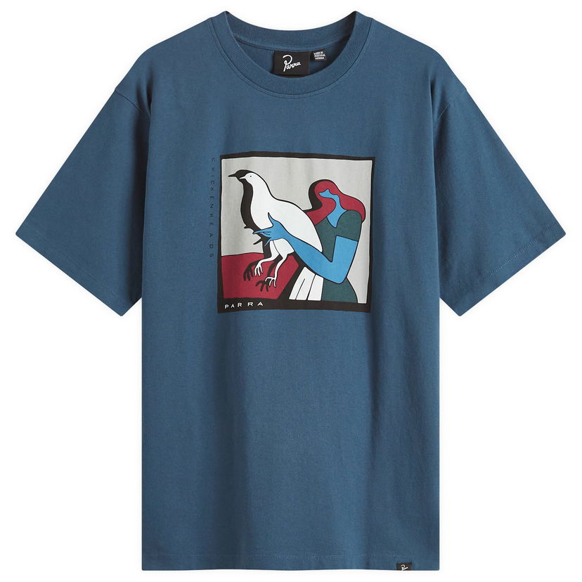T-shirt By Parra Parra Look At It T-Shirt Blå | 53300-BLU