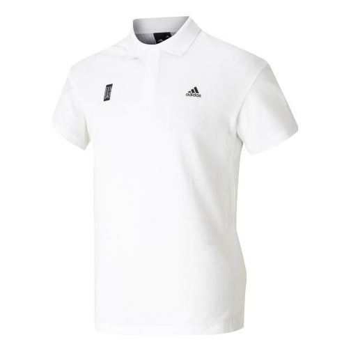 Polo skjorte adidas Originals Slogan Short-Sleeve Polo Shirt Hvid | FT2755