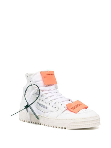 Sneakers og sko Off-White LEATHER HI TOP SNEAKERS Hvid | OMIA065C99LEA0010120, 1