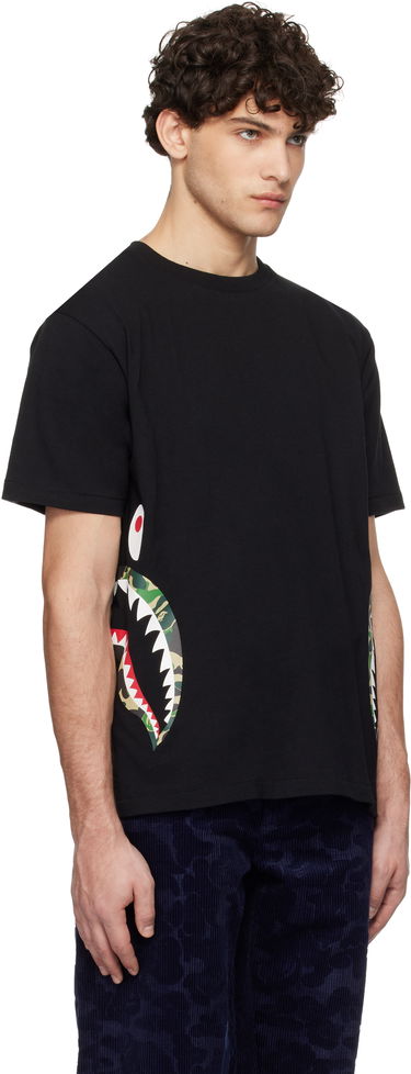 T-shirt BAPE Camo Side Shark Graphic T-Shirt Sort | 001TEK801007M, 1