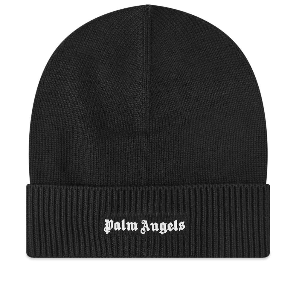 Beanie Palm Angels Logo Beanie Hat Sort | PMLC002C99KNI0011001, 0