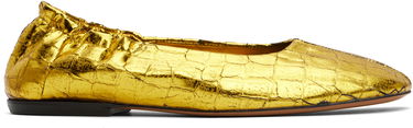 Kjole Dries Van Noten Dries Van Noten Metallic Ballerina Flats Gul | WS251-1376-208, 0