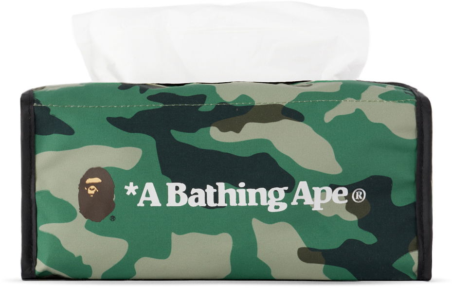 Flexstyle BAPE Woodland Camo Travel Tissue Case Grøn | 001GDJ301020M, 0