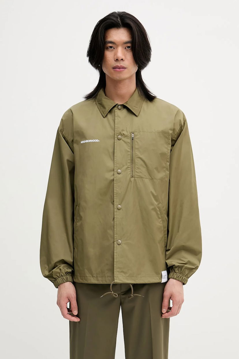 Vindjakke Neighborhood NEIGHBORHOOD Windbreaker Oversize Jacket Grøn | 251TSNH.JKM07