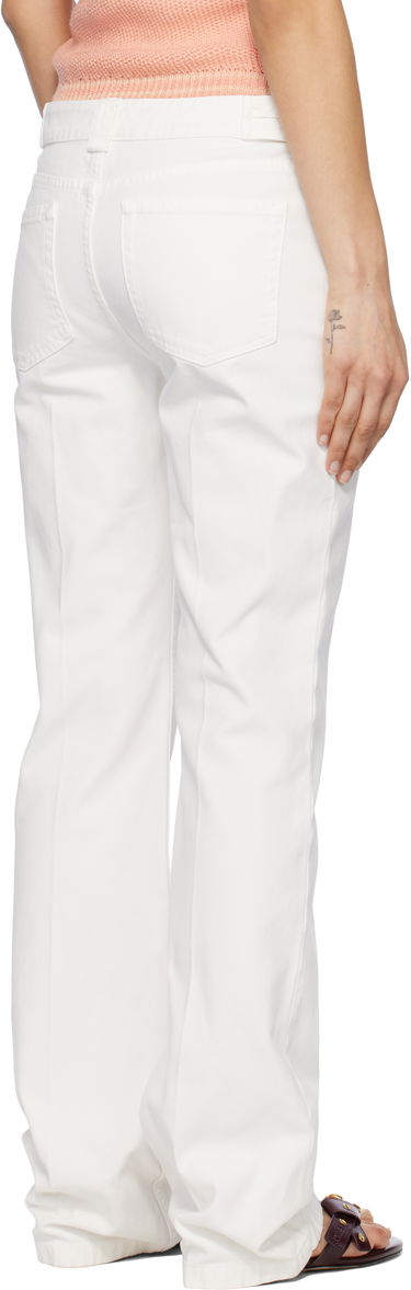 Bukser CHLOÉ Chloé Straight Leg Pants Hvid | CH25SPA12365, 2