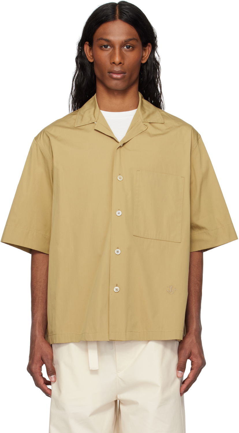 Skjorte Jil Sander Jil Sander Cotton Poplin Shirt Beige | J47DL0166_J45292